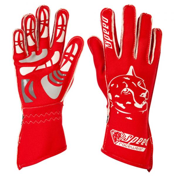 Speed Handschuhe | MELBOURNE G-2 | rot,weiß | Gr. 10